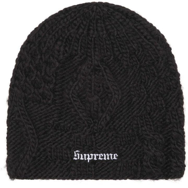 帽子 Supreme Block Knit Beanie Black Supreme Block Knit Beanie Black – Supra Sneakers