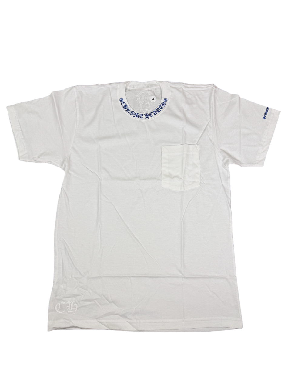 Chrome Hearts Neck Logo Pocket T-Shirt White / Blue – Supra