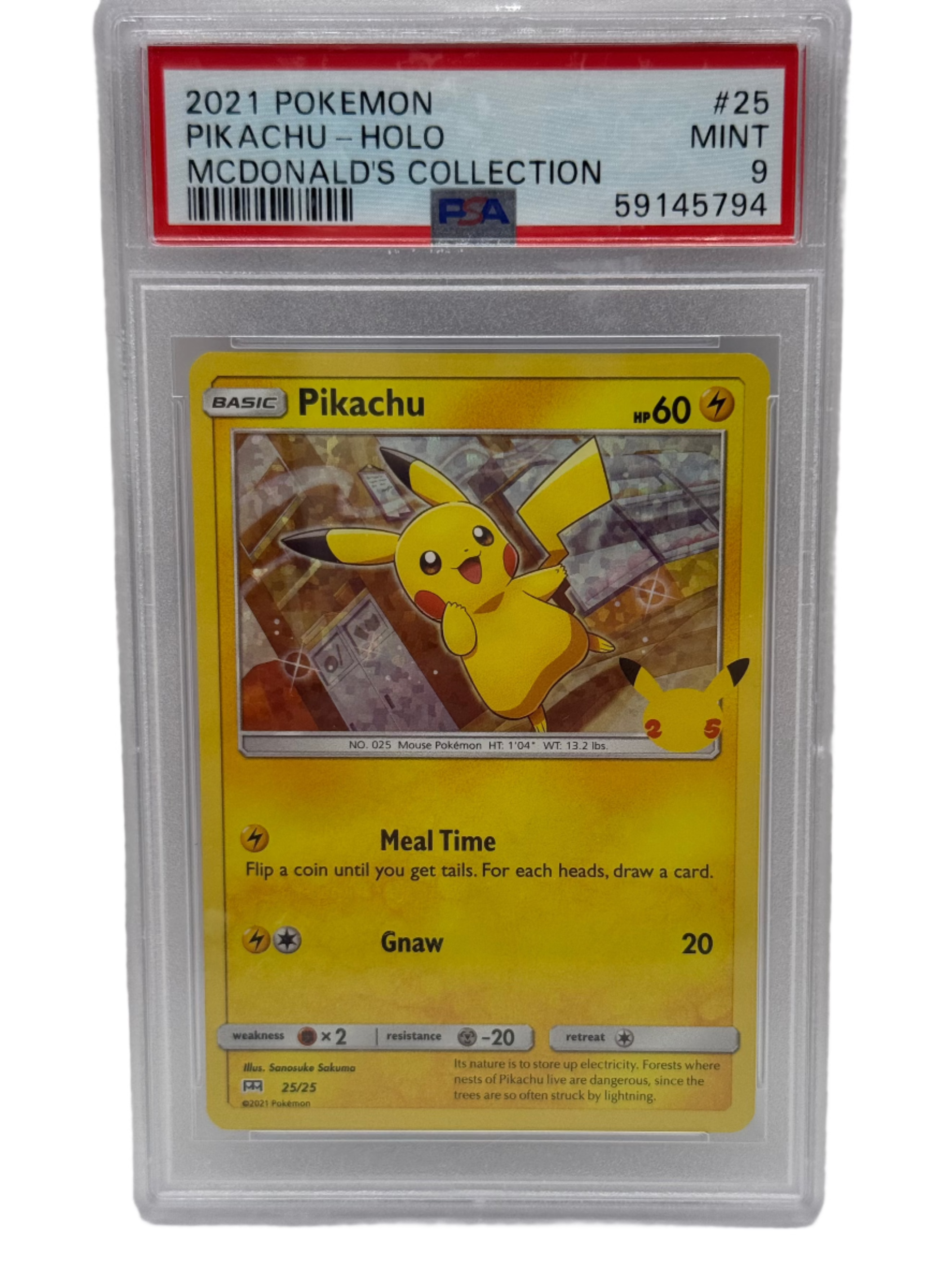 pokemon mcdonalds cards holographic 2021 POKEMON SQUIRTLE - HOLO MCDONALD'S COLLECTION main image 1