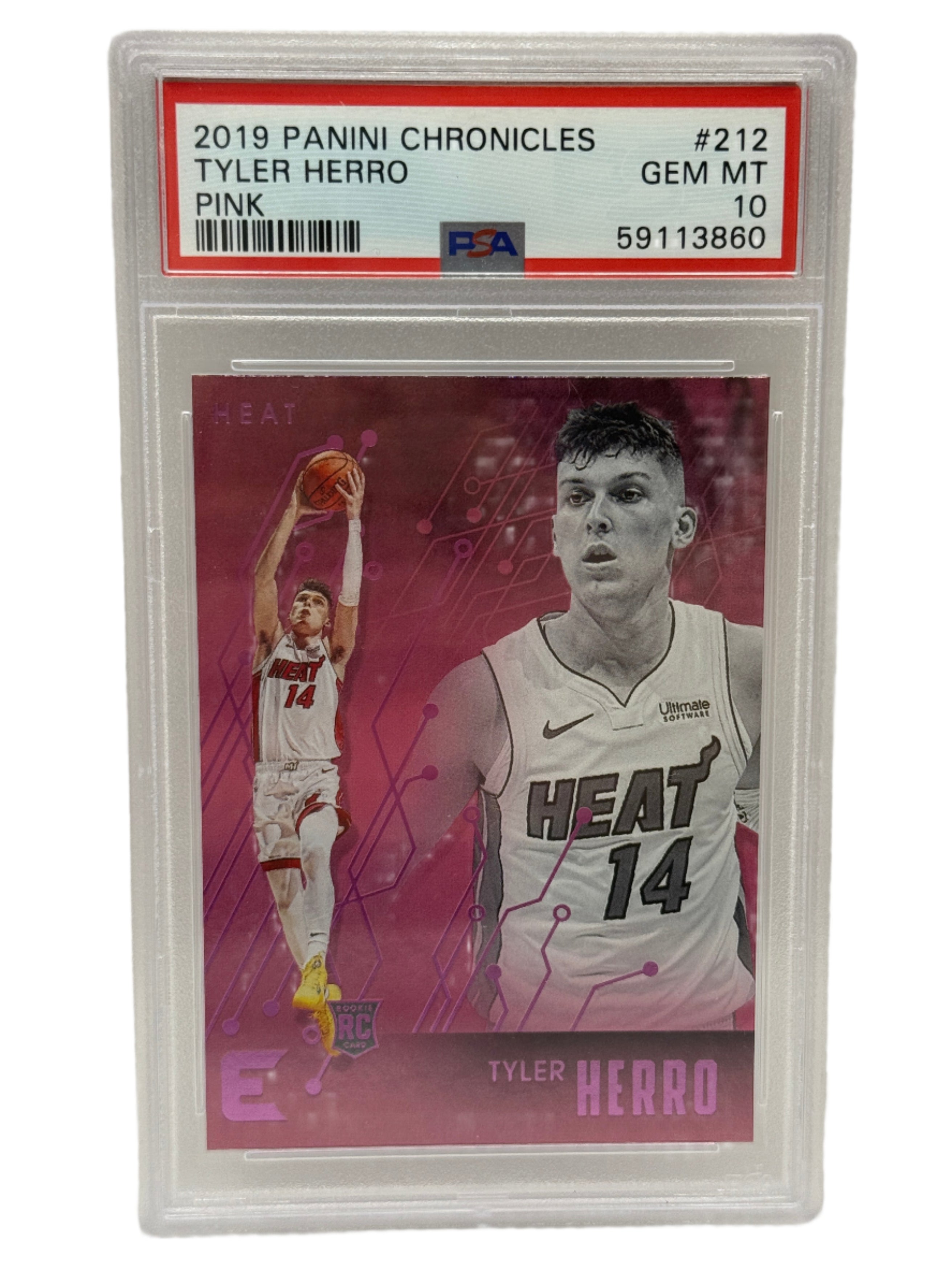 Panini 2019 Panini Chronicles Carta Rookie Rosa di Tyler Herro