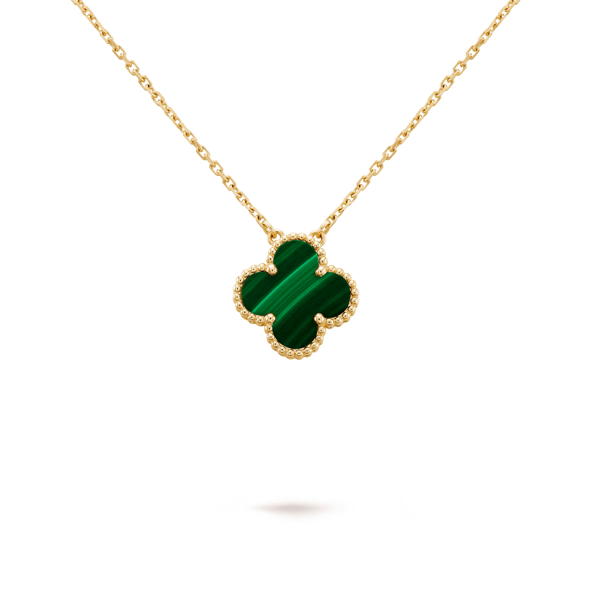Van Cleef & Arpels Vintage Alhambra pendant 18K yellow gold, Malachite