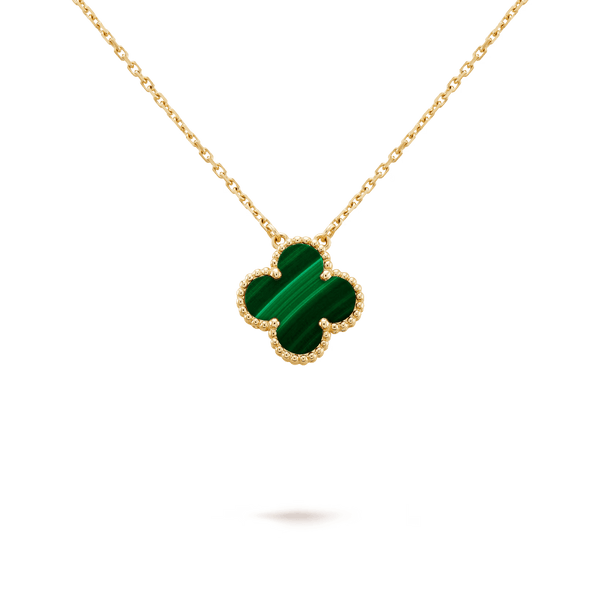 Van Cleef & Arpels Vintage Alhambra pendant 18K yellow gold, Malachite