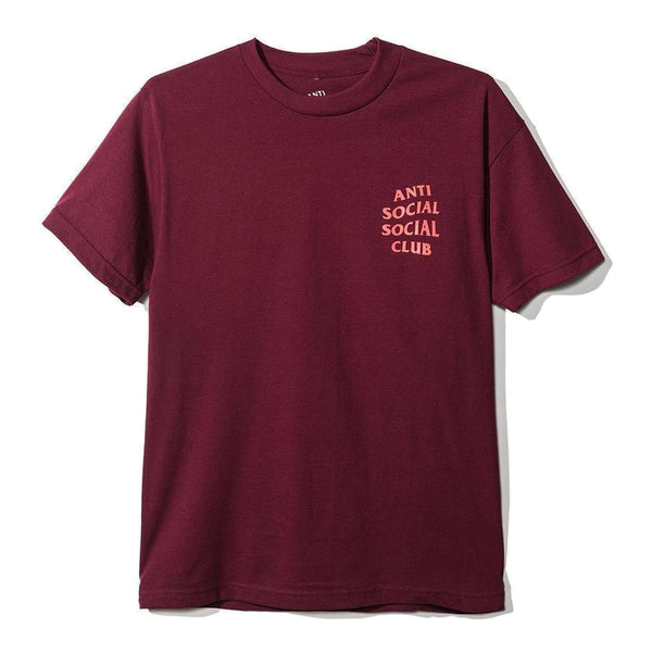 Anti Social Social Club Logo Tee - Maroon - Supra Sneakers