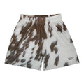 Bravest Studios Cow Print Shorts Brown