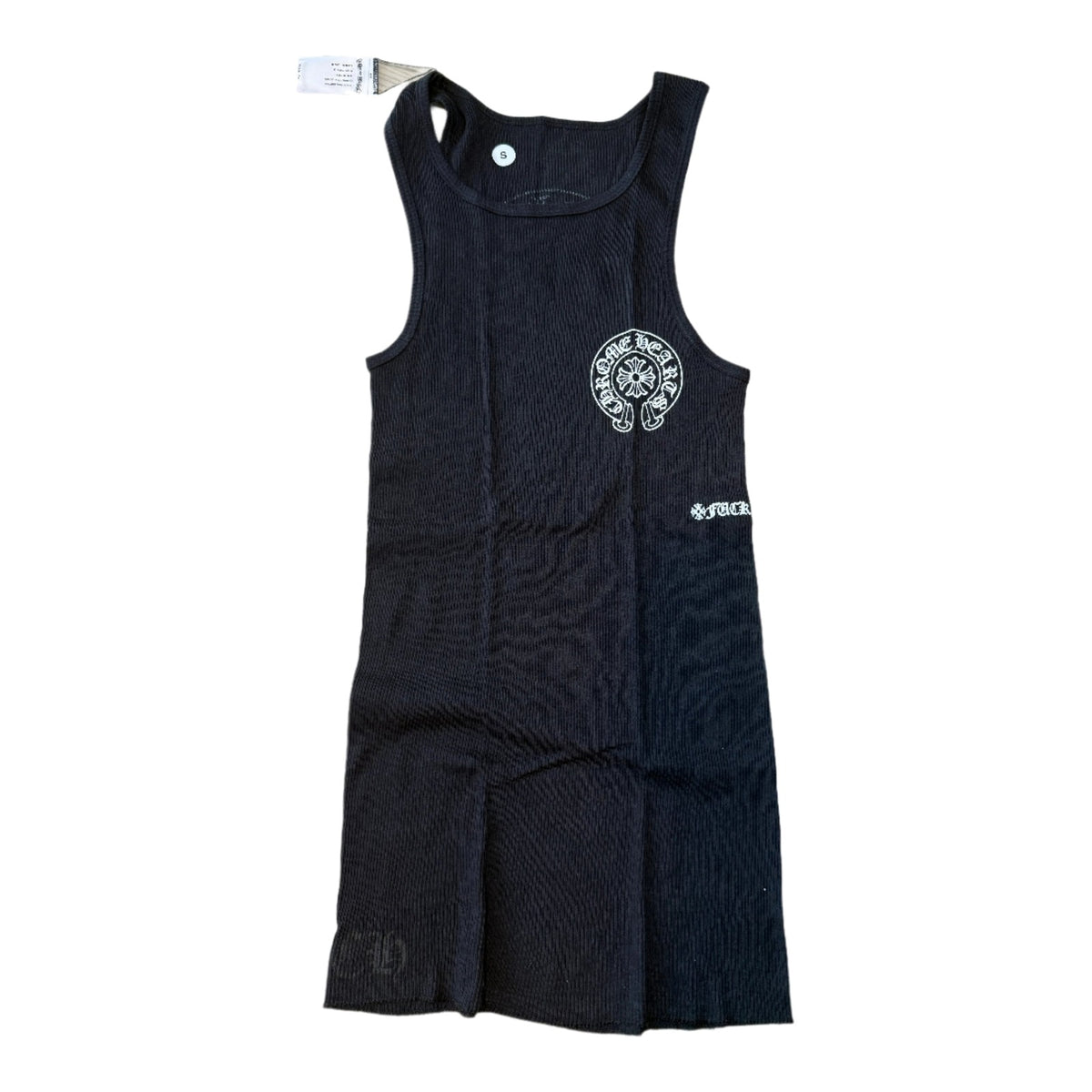 Chrome Hearts Horseshoe Rib Tank Top Black