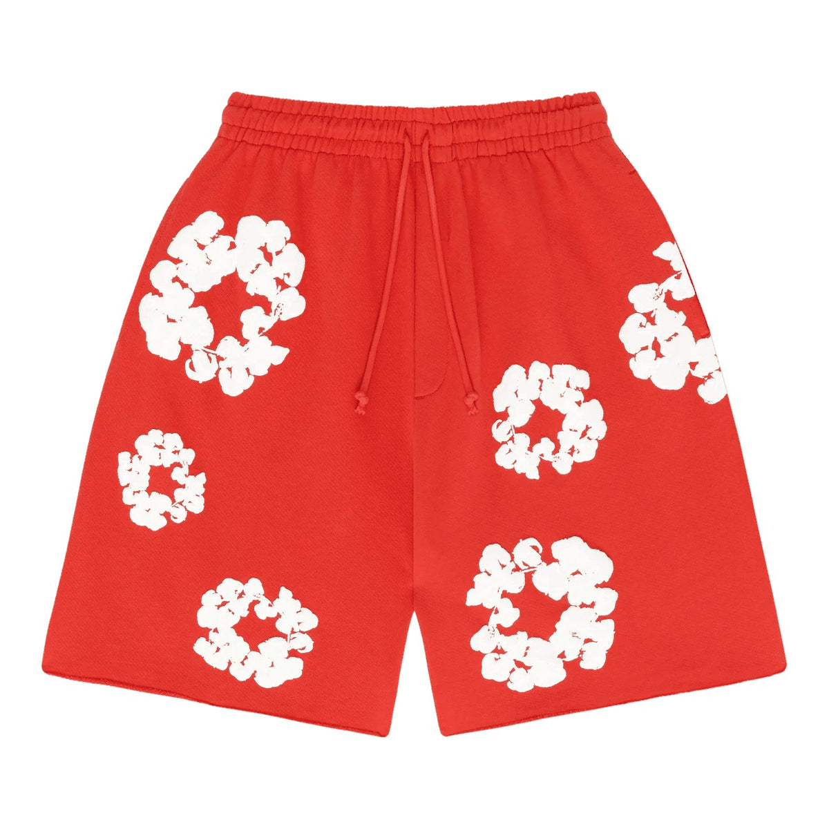 Denim Tears The Cotton Wreath Sweat Shorts Red - Supra Sneakers