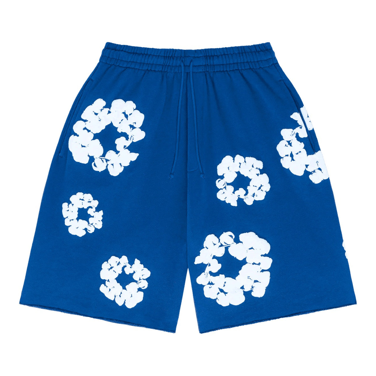 Denim Tears The Cotton Wreath Sweat Shorts Royal Blue - Supra Sneakers