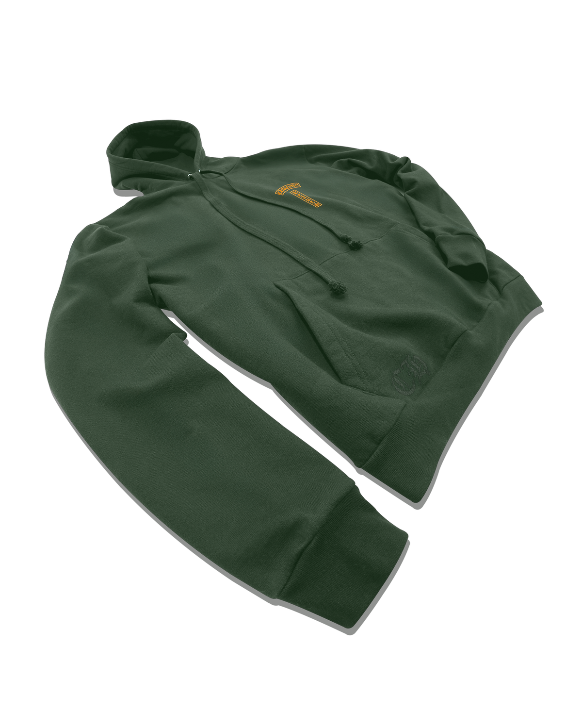 Chrome Hearts Script Hoodie Green & Orange