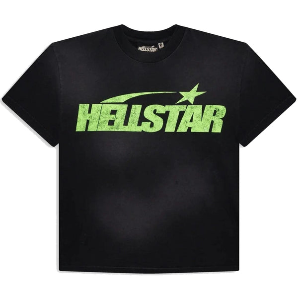 Hellstar Studios Classic Cracked T-Shirt Black & Green
