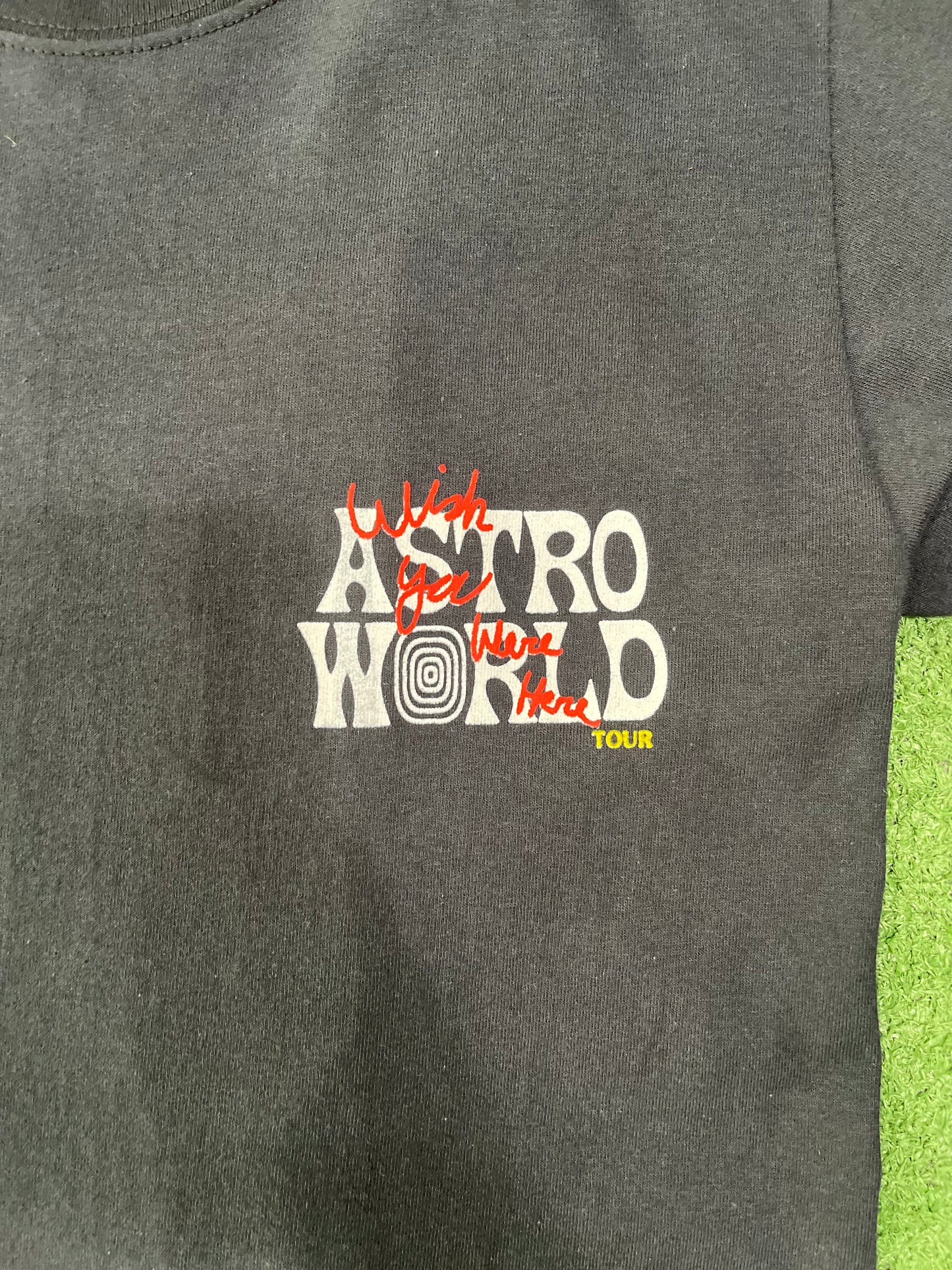 Travis Scott Astroworld Tour Wish You Were Here Tee Black, T-Shirt - Paroissesaintefoy Sneakers Sale Online