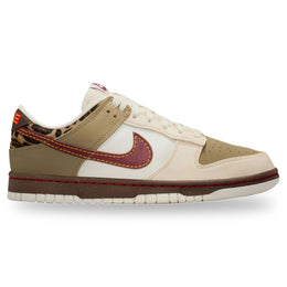 Nike Dunk Low Retro Khaki Team Red Pearl White Leopard (Donna)