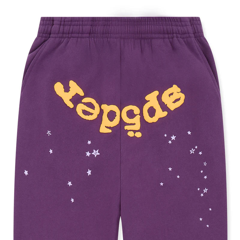 Sp5der Purple Star OG Web V2 Sweatpant "Lakers"