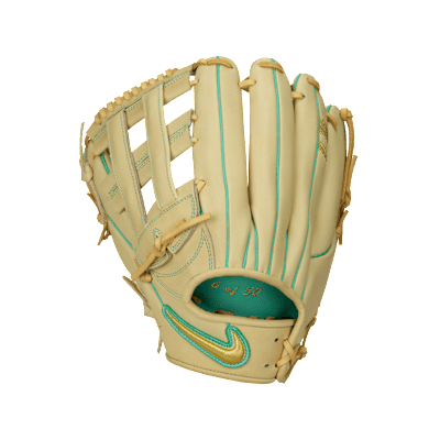 Nike SHA DO Elite J Series Baseball Fielding Glove Left Handed Throw Size 13 Alabaster Metallic Gold