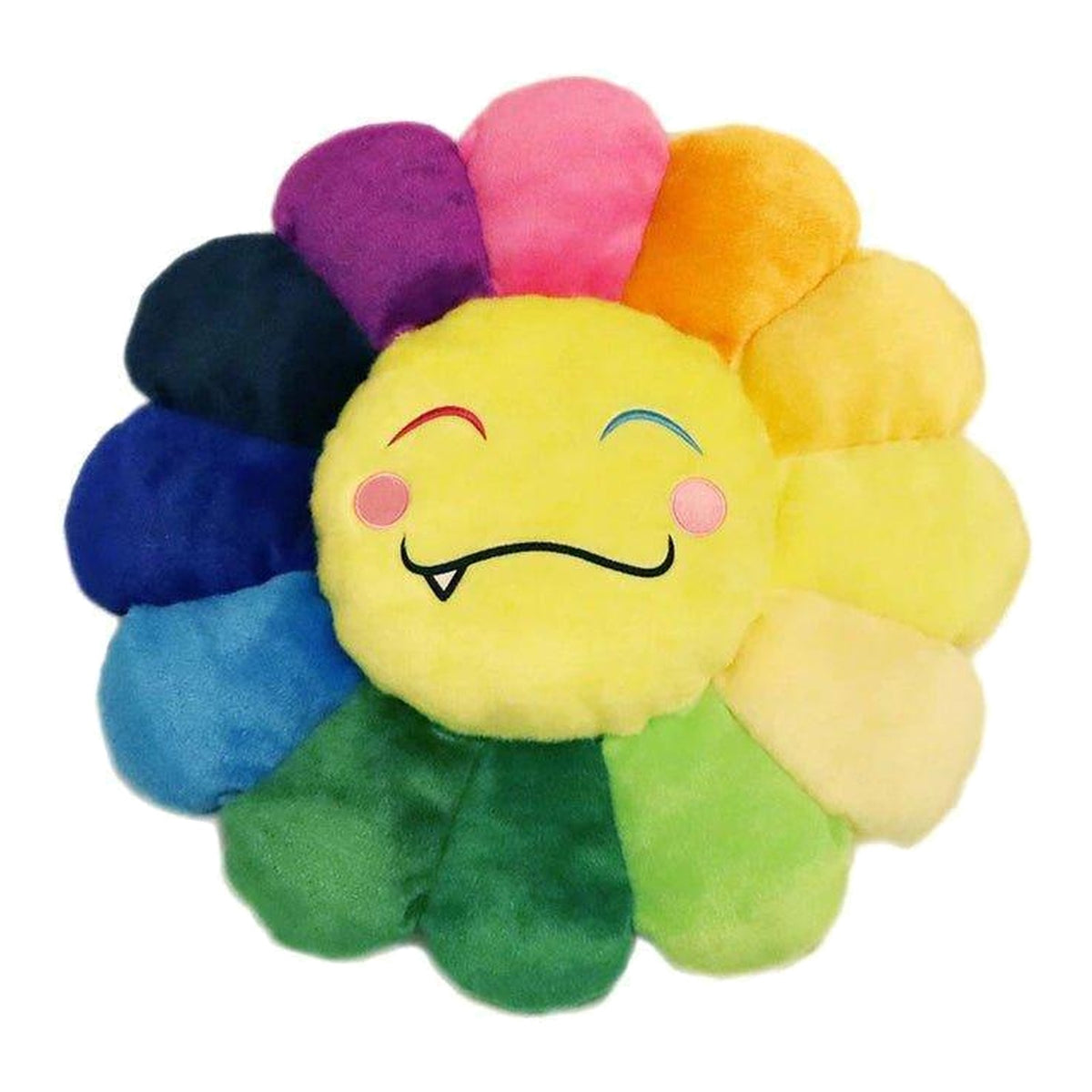 Takashi Murakami Flower Emoji Plush 5 60CM Rainbow / Yellow - Supra Sneakers