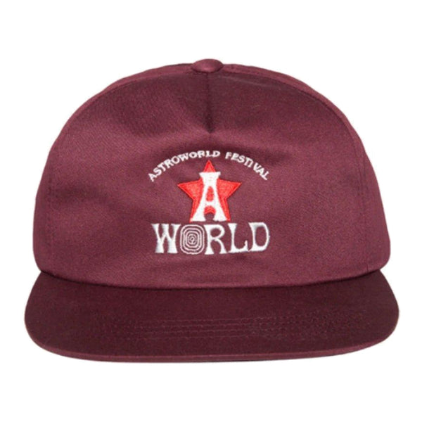Travis Scott Astro Hat Burgundy - Supra Sneakers