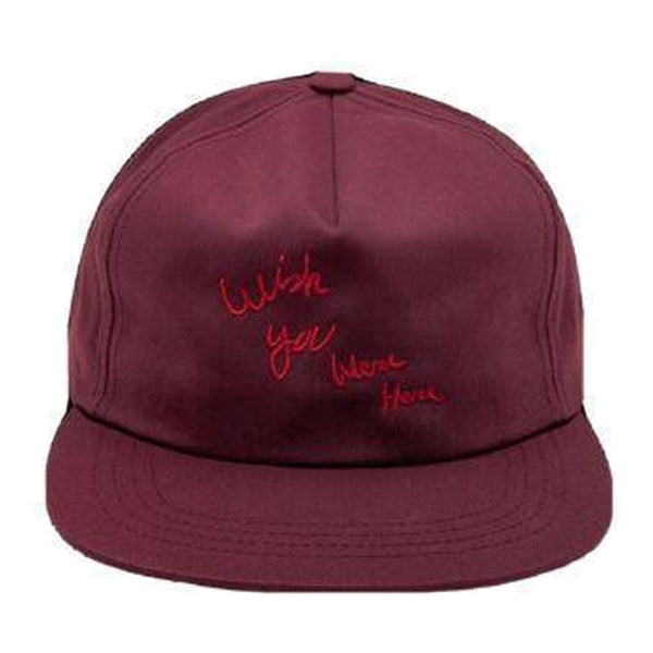 Travis Scott Astroworld Tour Wish You Were Here Hat Maroon - Supra Sneakers