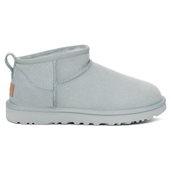 Light gray ankle boot on a white background