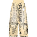 Vertabrae VERT Pantaloni di felpa Graffiti Avorio