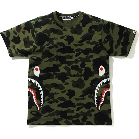 Bape 1st Camo Side Shark Tee Green - Paroissesaintefoy Sneakers Sale Online