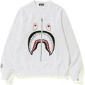 Bape Hai-Applikation Rundhals-Pullover Weiß