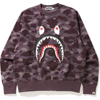 Bape Color Camo Shark Relaxed Crewneck Burgundy - Paroissesaintefoy Sneakers Sale Online