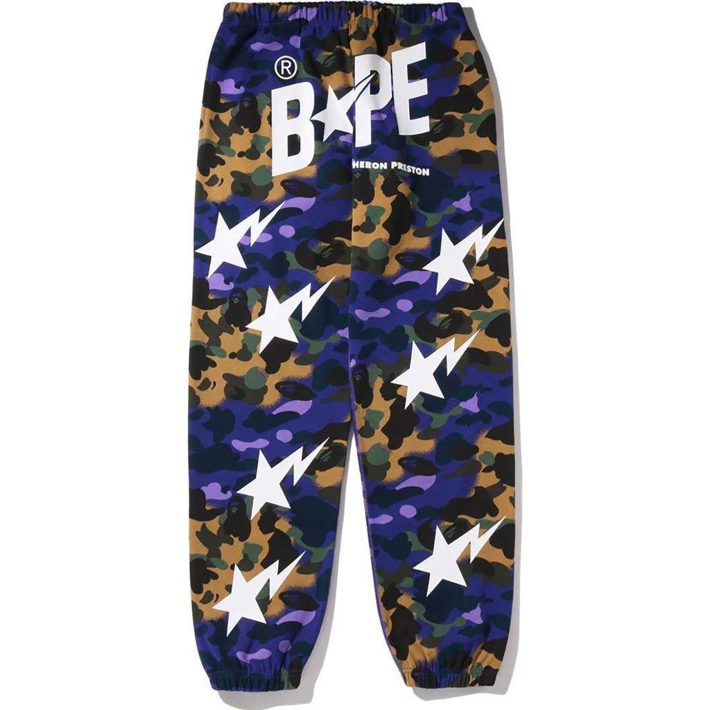 600.00 Bape x Heron Preston Mix 1st Camo Sweat Pants adidas