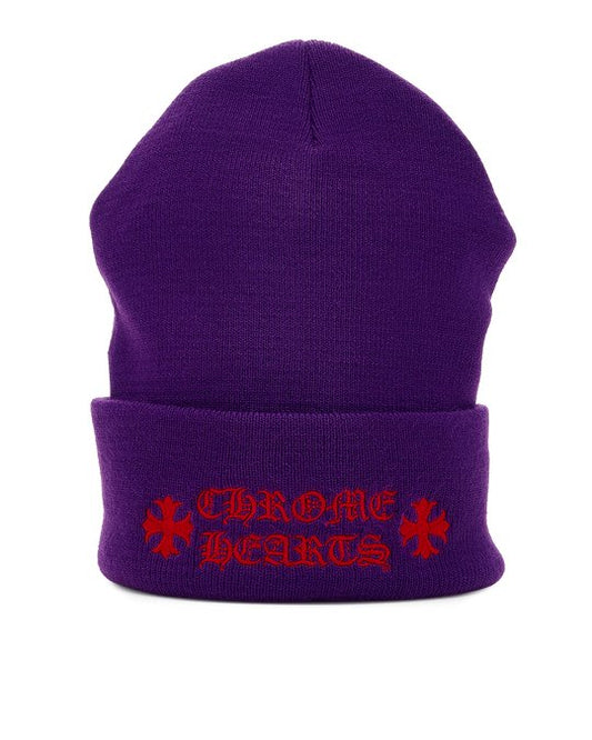 Chrome Hearts Watch Cap Text Beanie Purple - Paroissesaintefoy Sneakers Sale Online