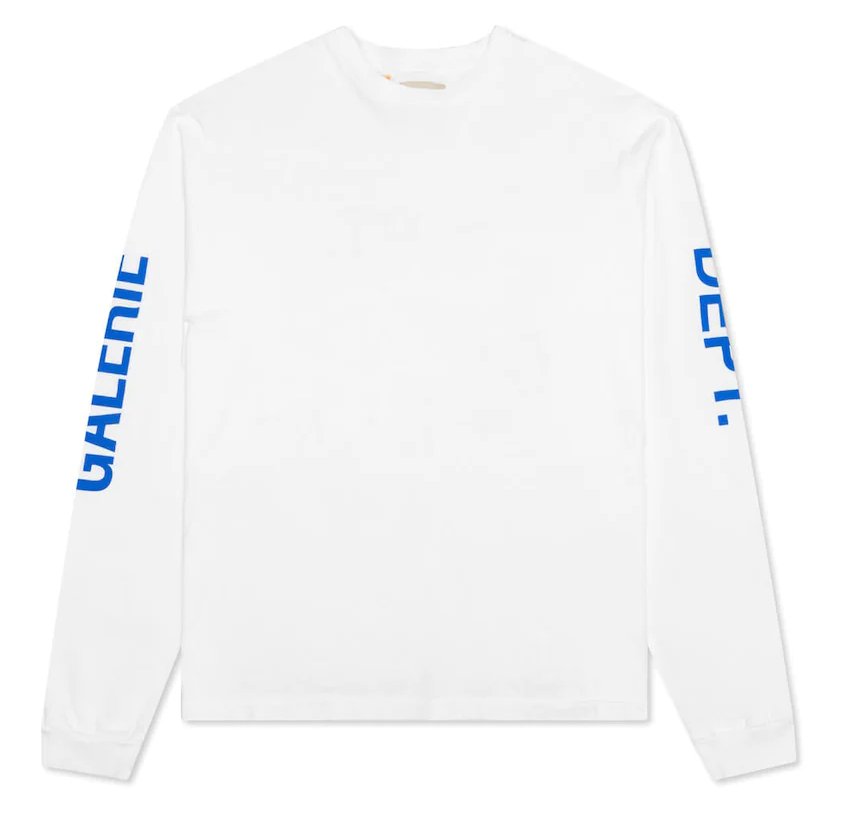Gallery Dept. French Collector L/S Tee White Blue - Supra amarillas Sneakers