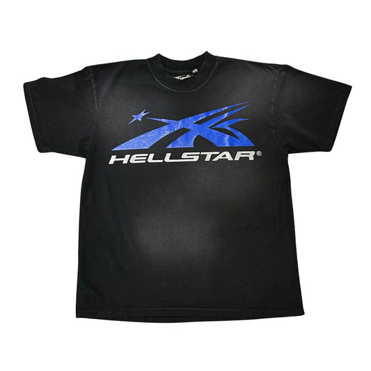 Hellstar Sports Gel Sport Logo T-Shirt (Black / Blue) - Paroissesaintefoy Sneakers Sale Online