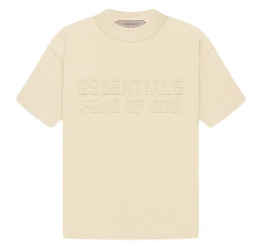 Kids Fear of God Essentials S/S T-shirt Egg Shell - Paroissesaintefoy Sneakers Sale Online