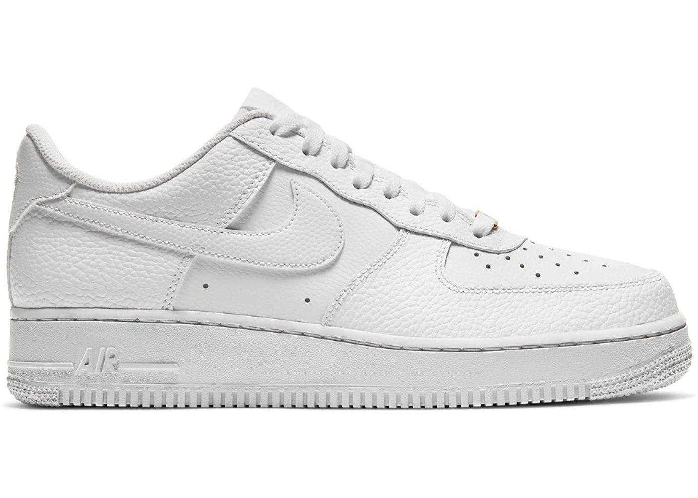 Nike Air Force 1 Low White Tumbled Leather - Paroissesaintefoy Sneakers Sale Online