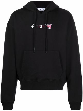Off-White Acrylic Arrow hoodie black / pink - Paroissesaintefoy Sneakers Sale Online
