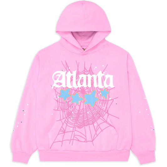 Sp5der Atlanta Hoodie Pink - Paroissesaintefoy Sneakers Sale Online