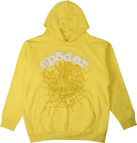 Sp5der Websuit Hoodie Yellow - Paroissesaintefoy Sneakers Sale Online