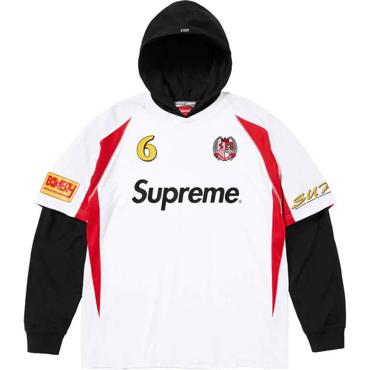 Supreme Hooded Soccer Jersey White - Paroissesaintefoy Sneakers Sale Online