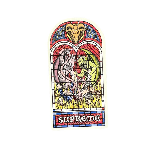 Supreme Stained Glass Sticker - Paroissesaintefoy Sneakers Sale Online
