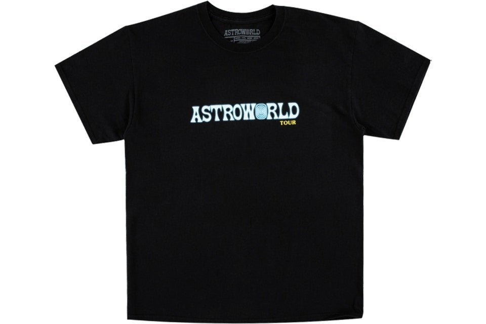 Travis Scott Astroworld Tour Tee Black - Paroissesaintefoy Sneakers Sale Online