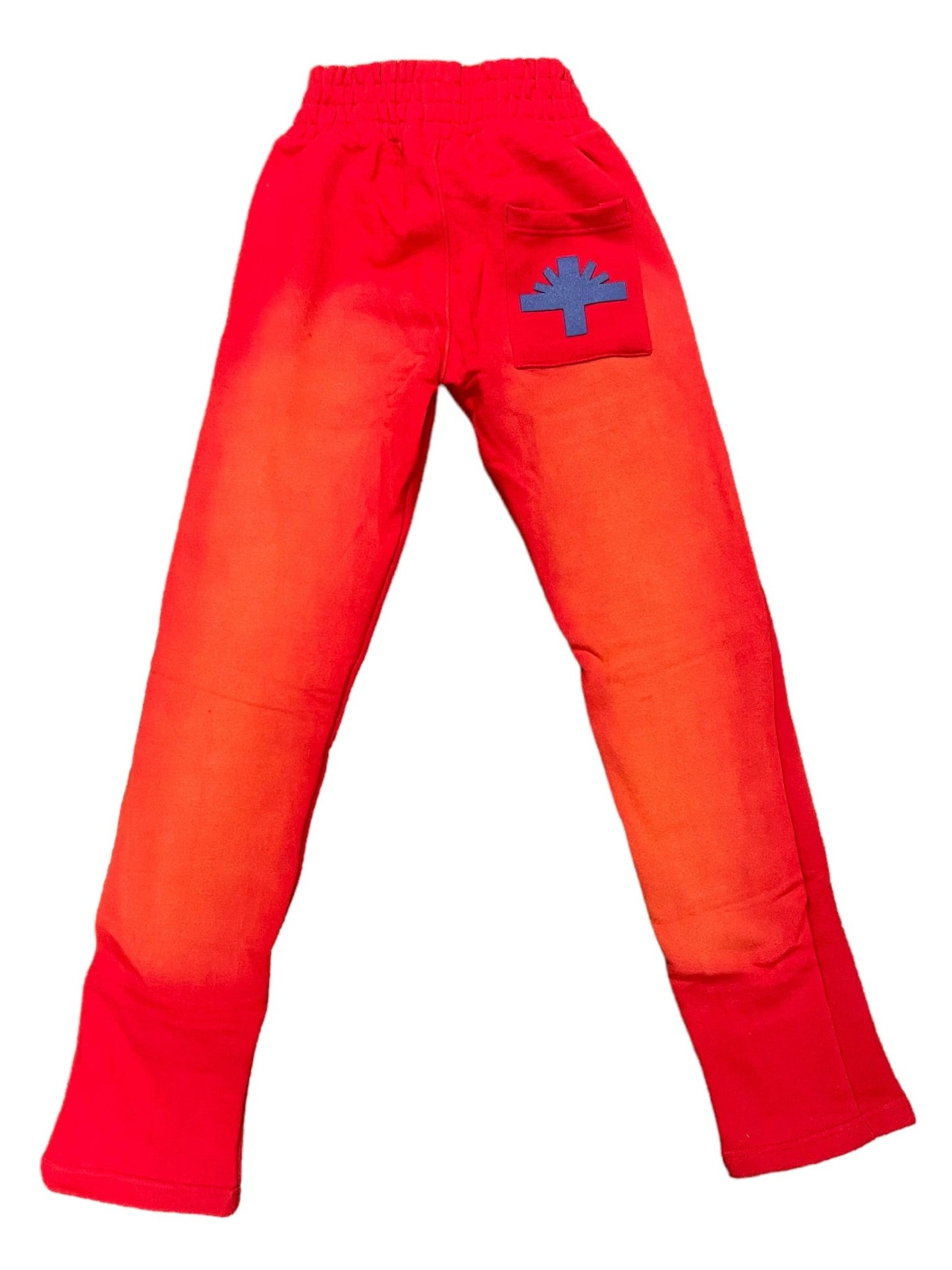Vertabrae C-2 Sweat Pants Washed (Red & Blue) - Paroissesaintefoy Sneakers Sale Online