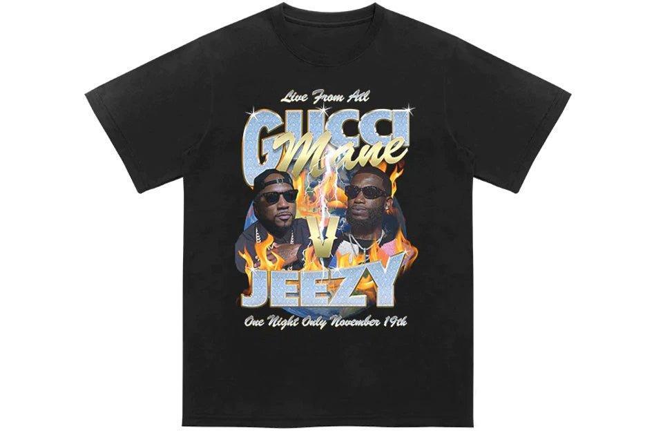 Verzuz Gucci Mane vs. Jeezy T Shirt Black Letempsmachine Sneakers Sale Online Trying to be Gucci then and trying to be Chanel now
