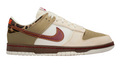Nike Dunk Low Retro Khaki Team Red Pearl White Leopard (Donna)