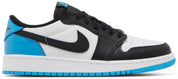 Air Jordan 1 Retro Low OG Black Dark Powder Blue (GS)