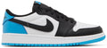 Air Jordan 1 Retro Low OG Nero Blu Polvere Scuro (GS)