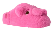 Pink plush toy resembling a cloud on a white background