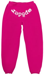 Sp5der Legacy Web Sweatpants Pink & White - Image 1