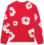 Denim Tears Long Sleeve Cotton Wreath Tee Red - Image 2
