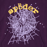 Sp5der Purple Star OG Web V2 Hoodie Purple "Lakers" - Image 3