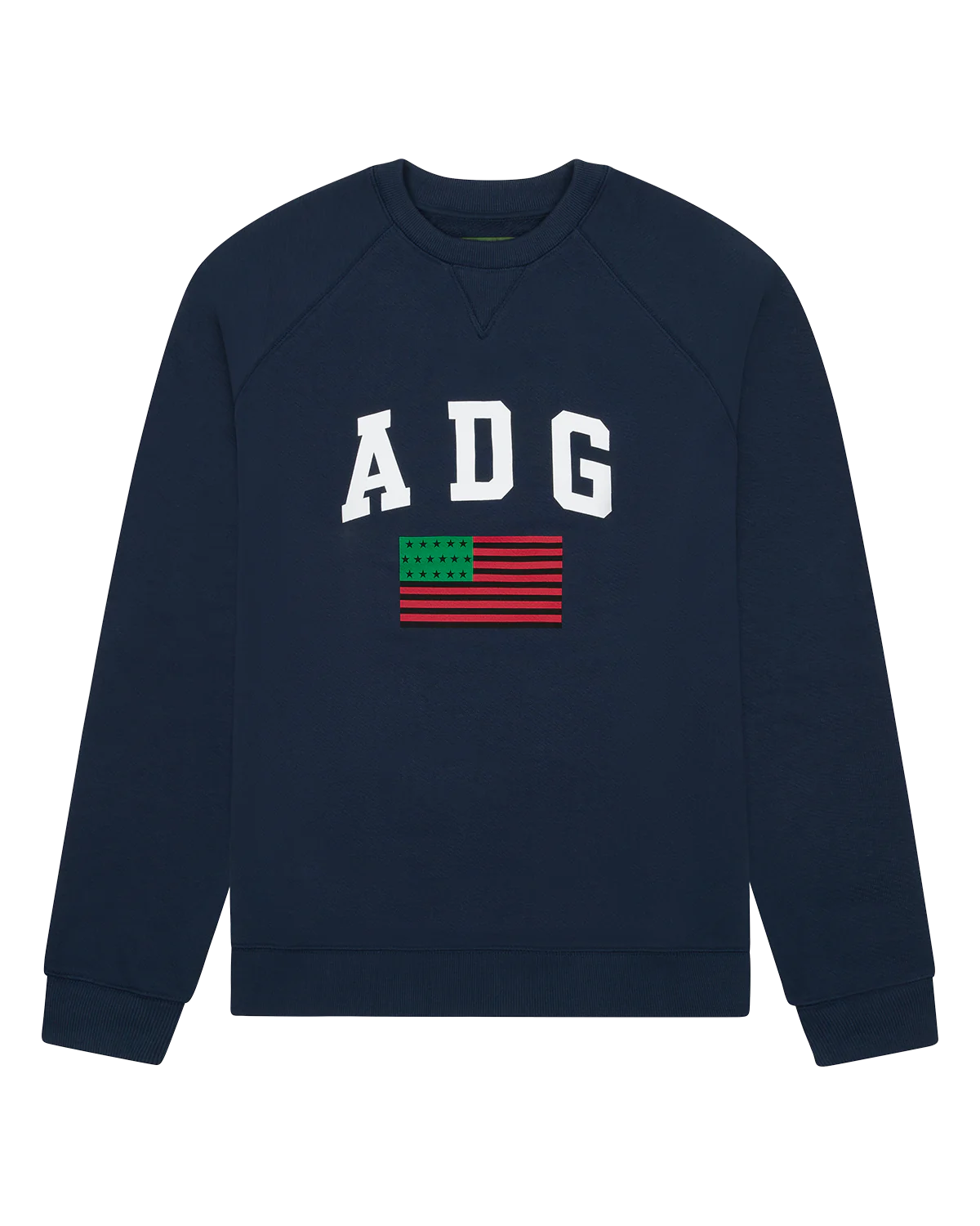 Denim Tears ADG Pan African American Flag Crewneck Blue