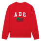 Denim Tears ADG Pan African American Flag Crewneck Red