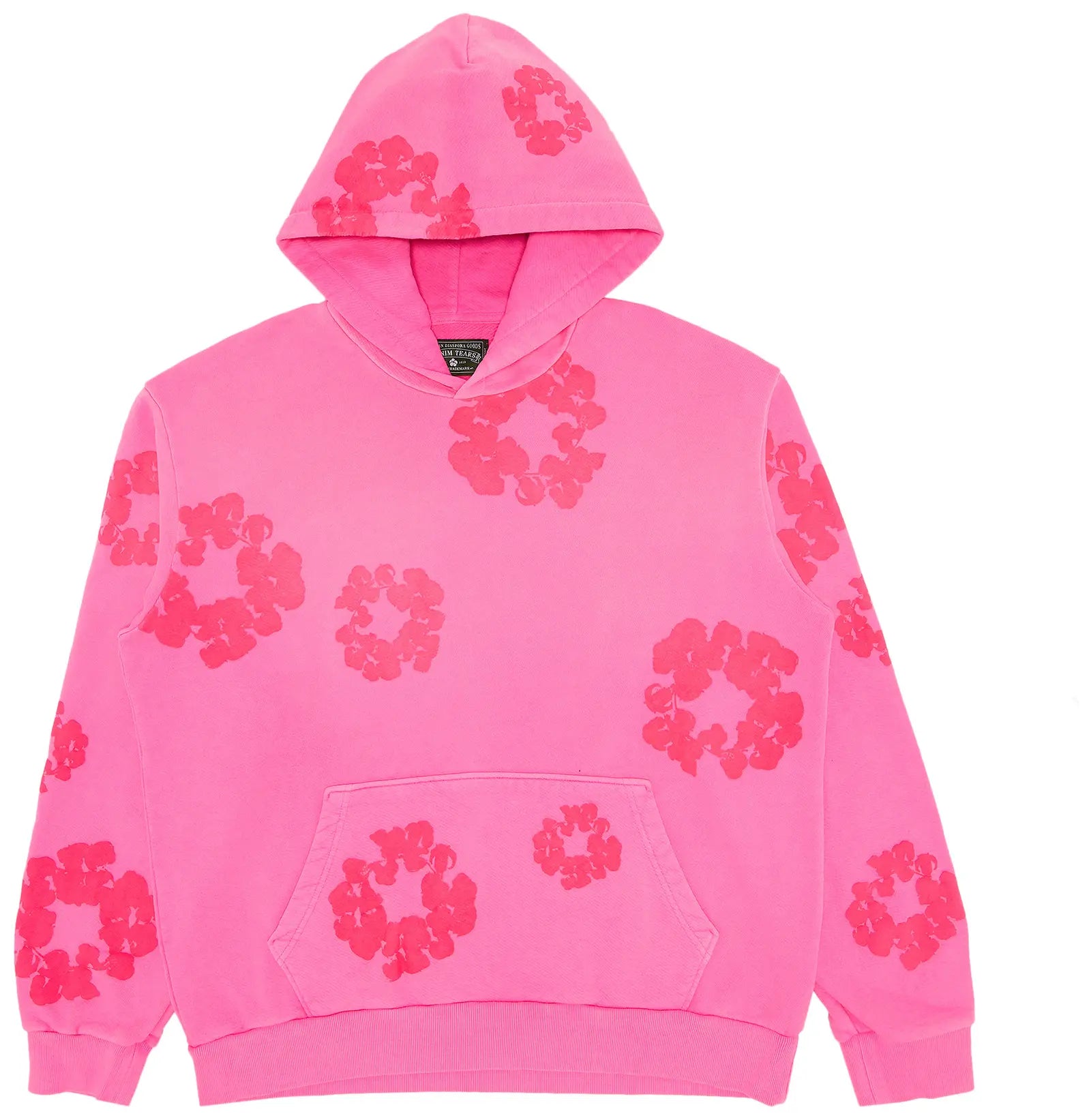 Denim Tears Mono Cotton Wreath Hoodie Hyper Pink