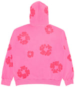 Denim Tears Mono Cotton Wreath Hoodie Hyper Pink - Image 2